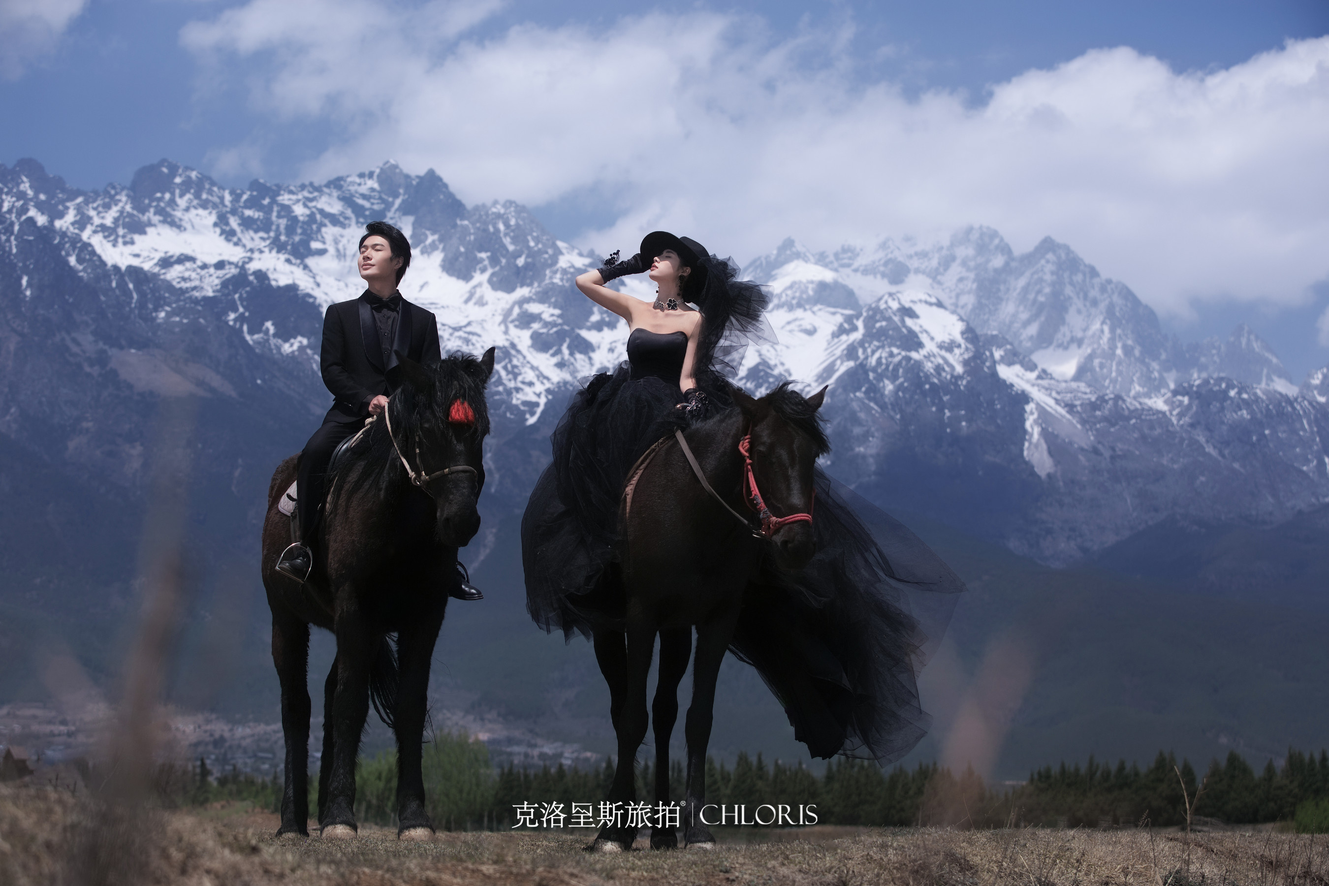 莫奈庄园-骑马婚纱照5